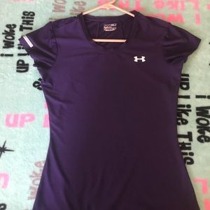 Purple Under Armour shirt